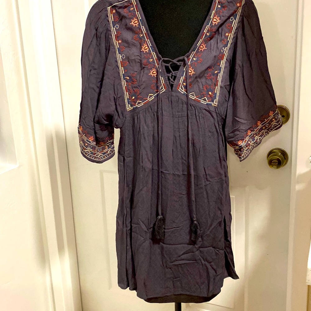 Grey Short Dress like new With lining